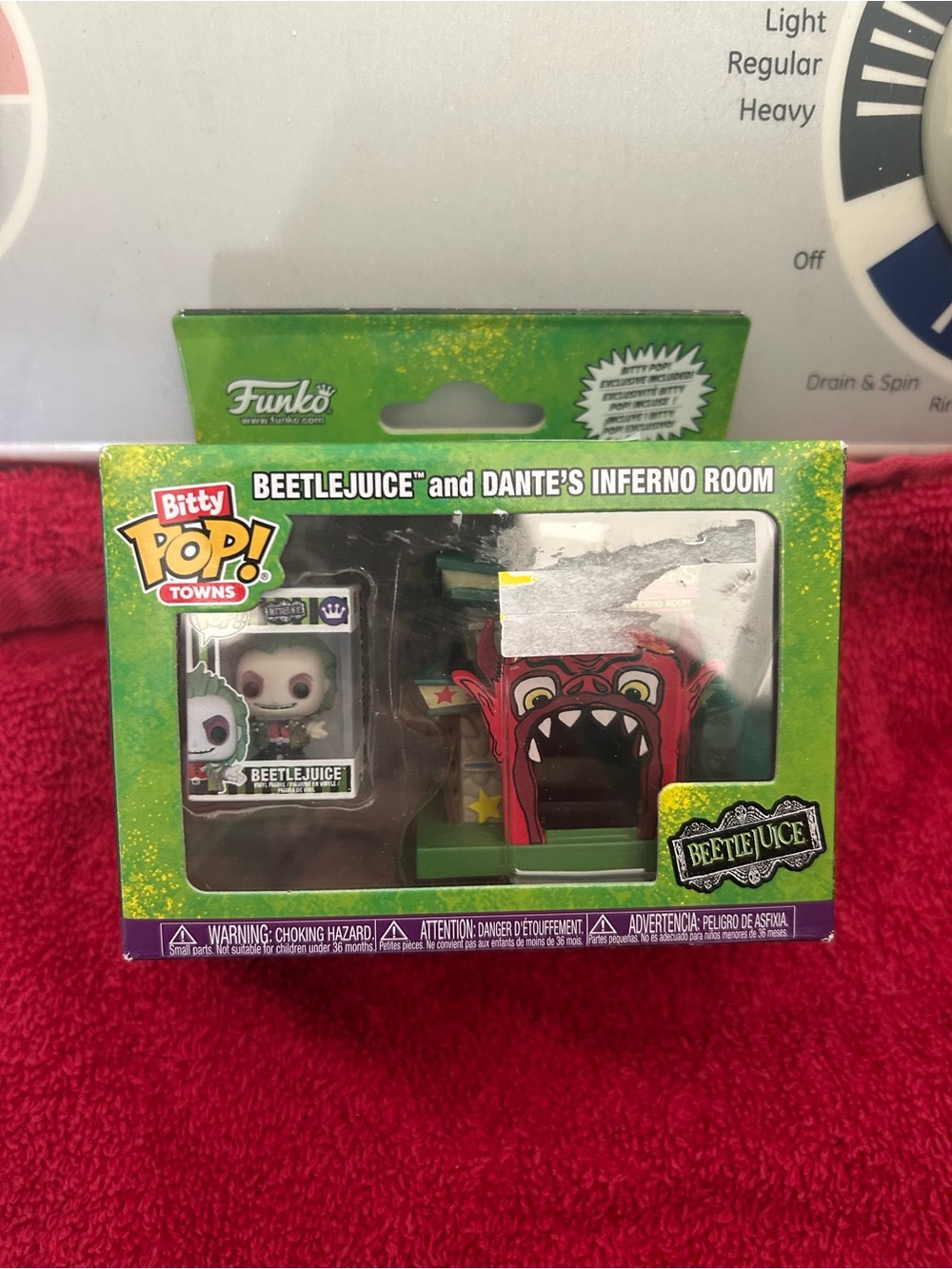 Funko Beetlejuice Bitty Pop! Towns Set - Green, Red, White